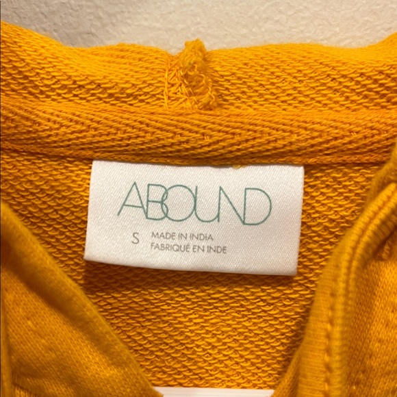 Orange Abound Cropped Zip-Up Hoodie - Picture 3 of 3